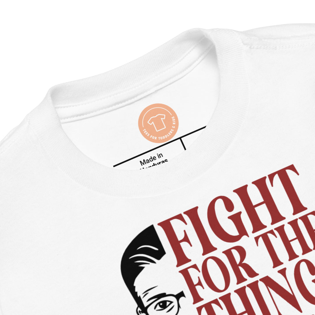 Fight for The Things You Care About Rgb All Red Girl power t-shirts for Toddlers and Kids.