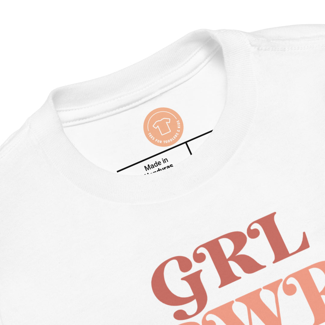 Grl Pwr. Girl power t-shirts for Toddlers and Kids.