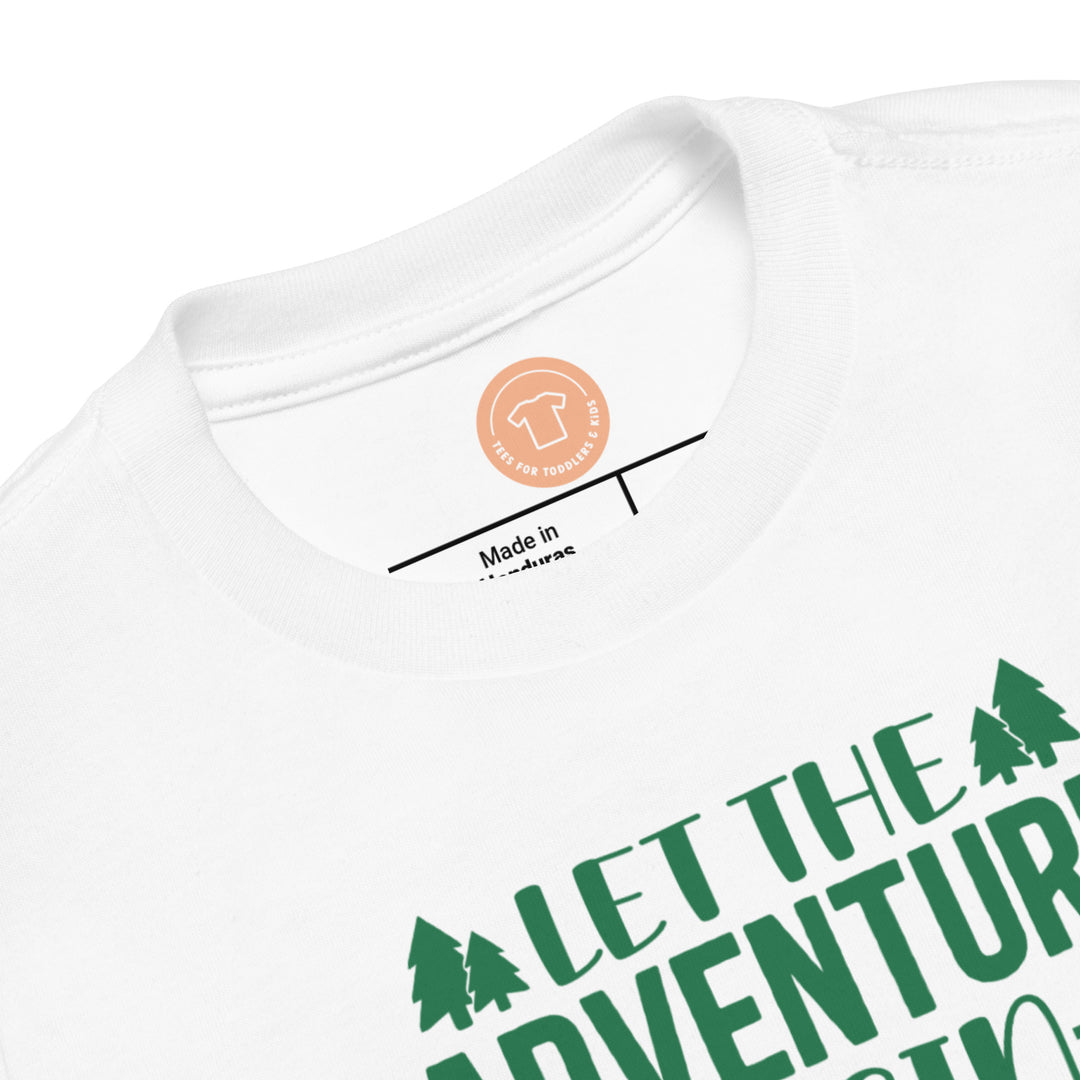 Let The Adventure Begin Amazon Green. Short Sleeve T Shirt For Toddler And Kids. - TeesForToddlersandKids -  t-shirt - camping - let-the-adventure-begin-amazon-green-short-sleeve-t-shirt-for-toddler-and-kids