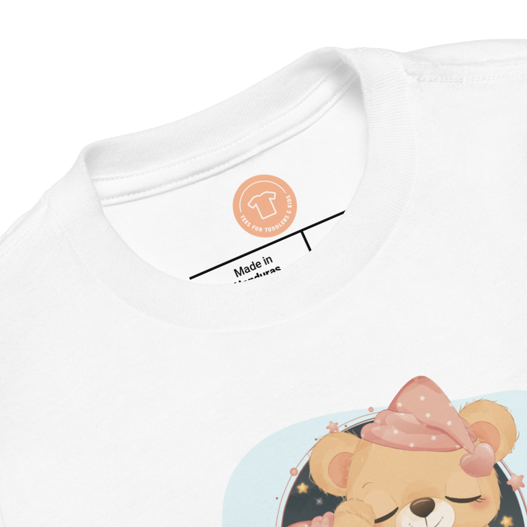 Baby Bear Girl Sleeping In Cup With Mom. Short Sleeve T-shirt For Toddler And Kids. - TeesForToddlersandKids -  t-shirt - sleep - baby-bear-girl-sleeping-in-cup-with-mom-short-sleeve-t-shirt-for-toddler-and-kids