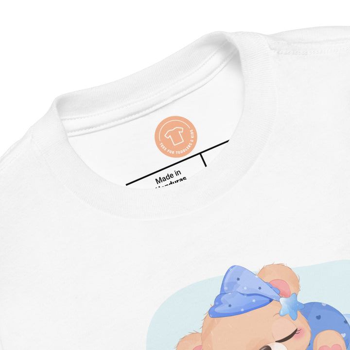Baby Bear Sleep On Cloud With Stars Star. Short Sleeve T-shirt For Toddler And Kids. - TeesForToddlersandKids -  t-shirt - sleep - baby-bear-sleep-on-cloud-with-stars-star-short-sleeve-t-shirt-for-toddler-and-kids