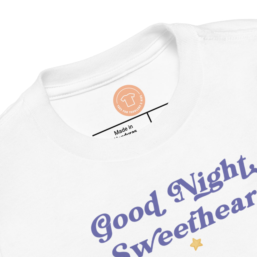 Good Night Sweetheart Sleeping Elephant. Short Sleeve T-shirt For Toddler And Kids. - TeesForToddlersandKids -  t-shirt - sleep - good-night-sweetheart-sleeping-elephant-short-sleeve-t-shirt-for-toddler-and-kids