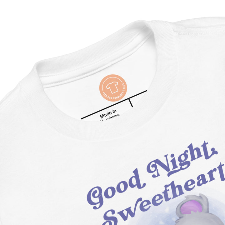 Good Night Sweetheart Sleeping Koala. Short Sleeve T-shirt For Toddler And Kids. - TeesForToddlersandKids -  t-shirt - sleep - good-night-sweetheart-sleeping-koala-short-sleeve-t-shirt-for-toddler-and-kids