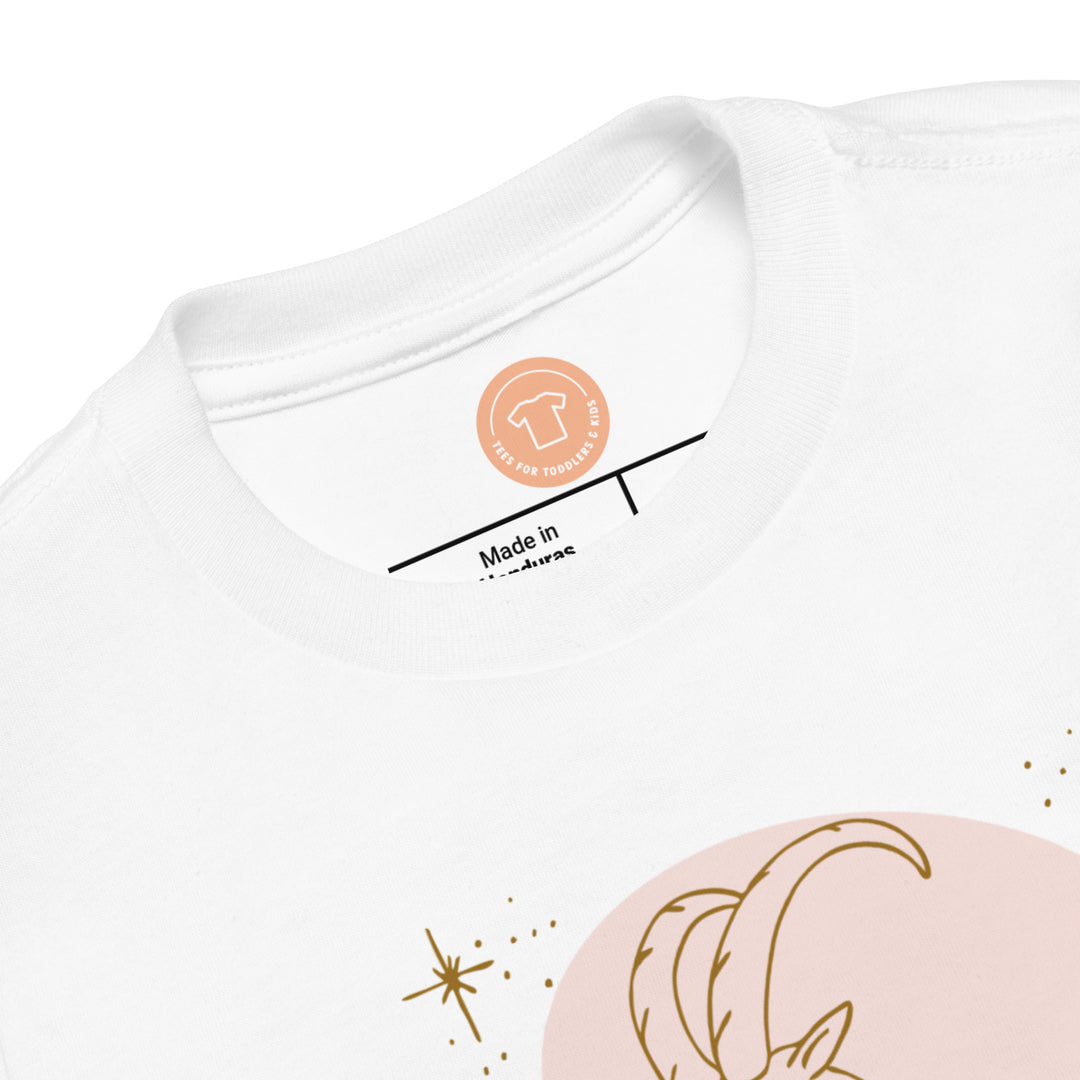 Capricorn Pink. Zodiac sign t-shirts for Toddlers And Kids. - TeesForToddlersandKids -  t-shirt - zodiac - capricorn-pink-short-sleeve-t-shirt-for-toddler-and-kids