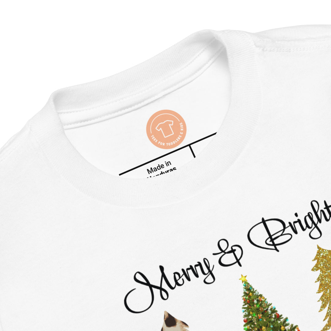 Merry & Bright. Short Sleeve T Shirts For Toddlers And Kids. - TeesForToddlersandKids -  t-shirt - christmas, holidays - alerry-bright-short-sleeve-t-shirts-for-toddlers-and-kids-1