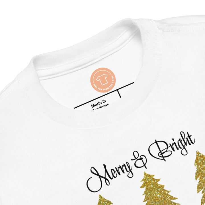 Merry & Bright. Short Sleeve T Shirts For Toddlers And Kids. - TeesForToddlersandKids -  t-shirt - christmas, holidays - alerry-bright-short-sleeve-t-shirts-for-toddlers-and-kids