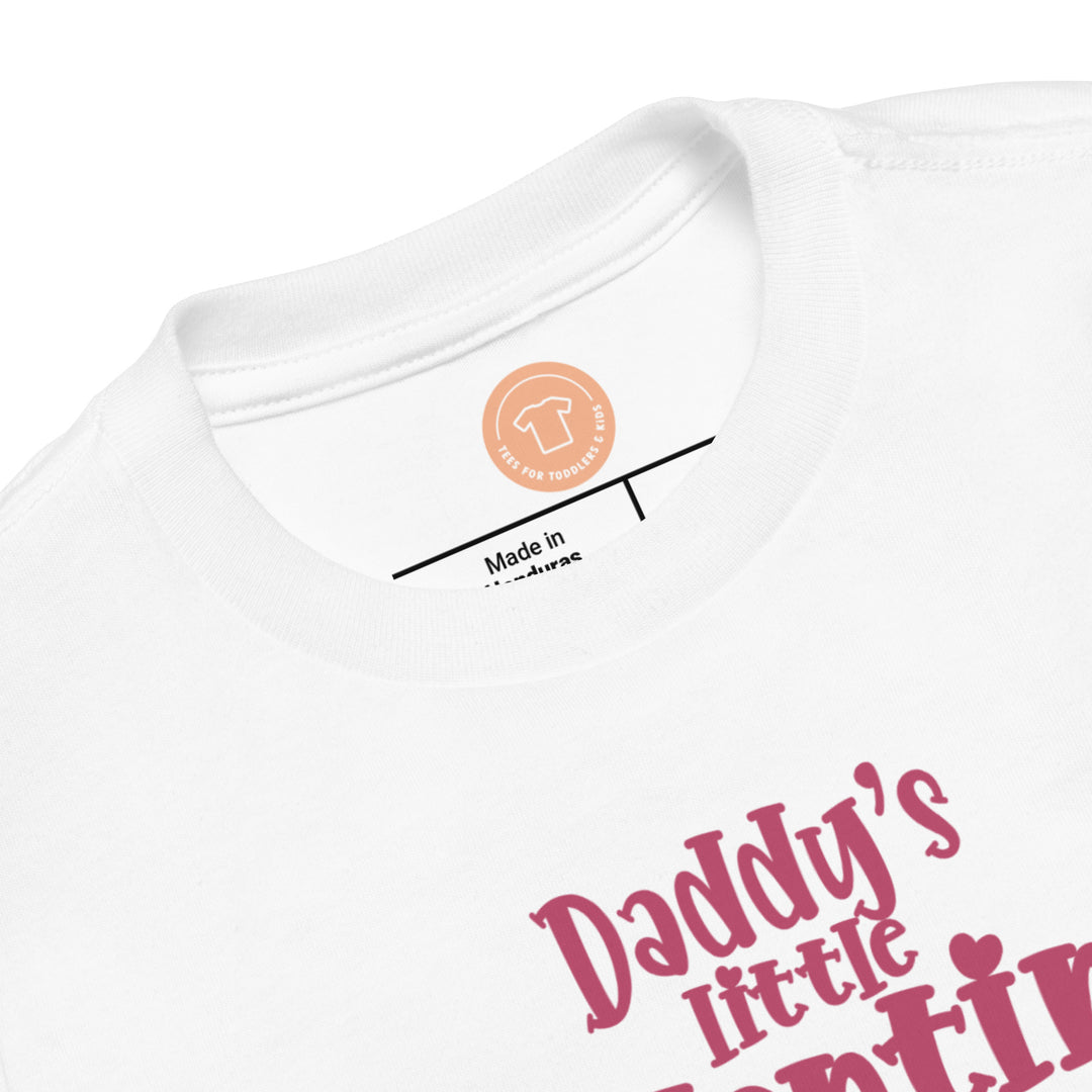 Daddys Little Valentine. Short Sleeve T Shirt For Toddler And Kids. - TeesForToddlersandKids -  t-shirt - holidays, Love - daddys-little-valentine-short-sleeve-t-shirt-for-toddler-and-kids