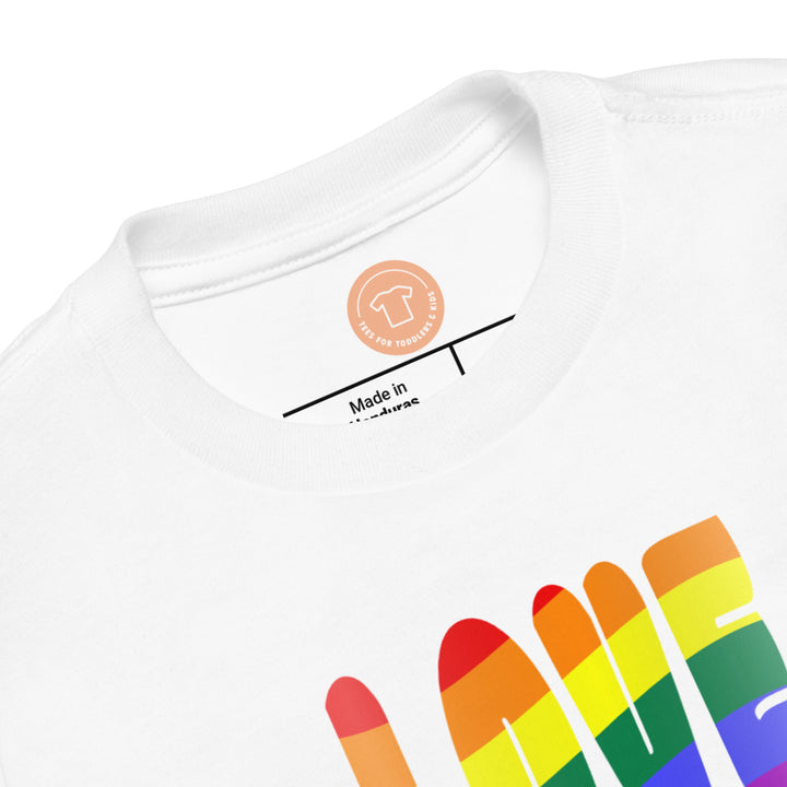 Loved Pride. Short Sleeve T Shirt For Toddler And Kids. - TeesForToddlersandKids -  t-shirt - holidays, Love, pride - loved-pride-short-sleeve-t-shirt-for-toddler-and-kids