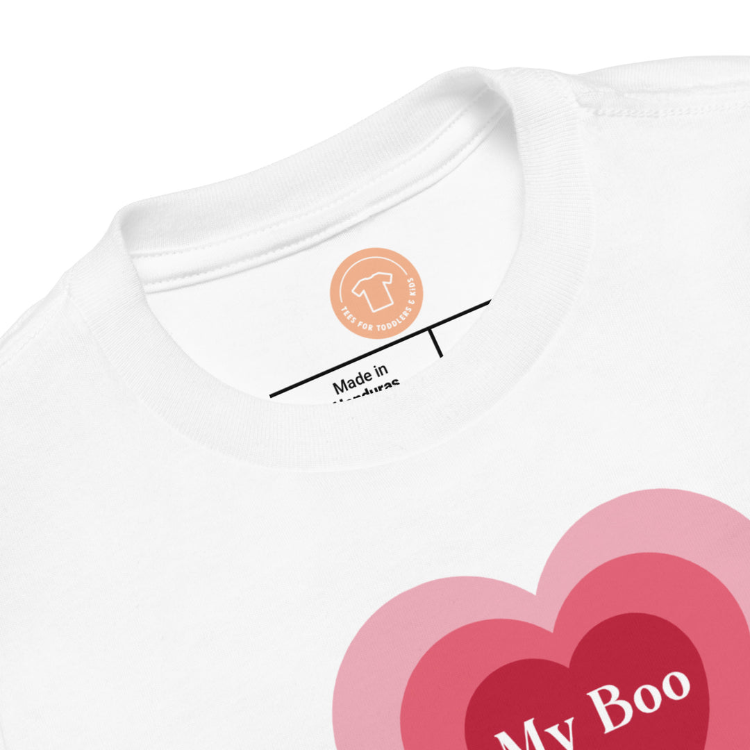 My Boo. Short Sleeve T Shirt For Toddler And Kids. - TeesForToddlersandKids -  t-shirt - holidays, Love - my-boo-short-sleeve-t-shirt-for-toddler-and-kids