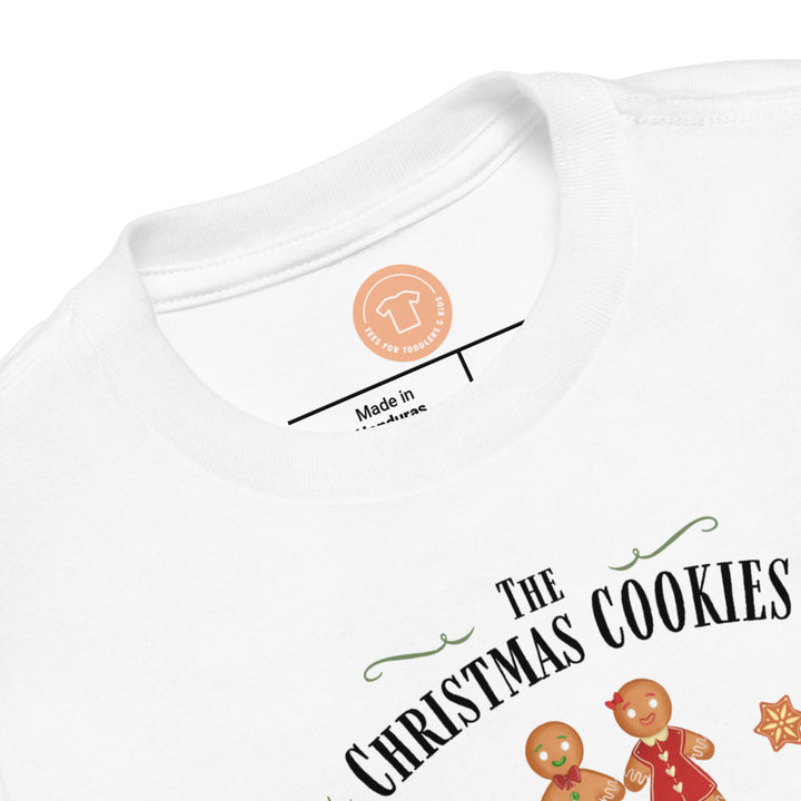 The Christmas Cookies Family Baking Team With Swirl. Short Sleeve T Shirts For Toddlers And Kids. - TeesForToddlersandKids -  t-shirt - christmas, holidays - the-christmas-cookies-family-baking-team-with-swirl-short-sleeve-t-shirts-for-toddlers-and-kids