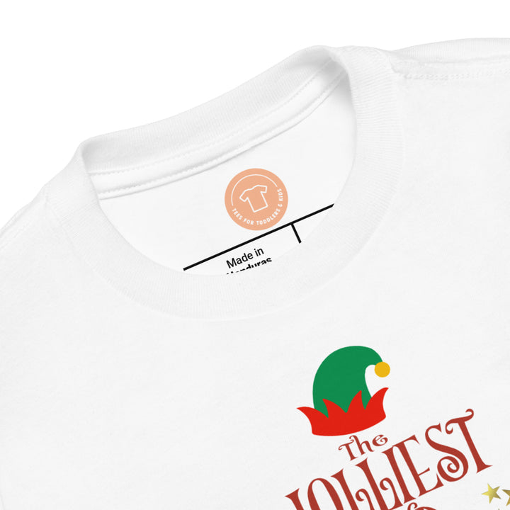 The Jolliest And Wisest Of Elves. Short Sleeve T Shirts For Toddlers And Kids. - TeesForToddlersandKids -  t-shirt - christmas, holidays - the-jolliest-and-wisest-of-elves-short-sleeve-t-shirts-for-toddlers-and-kids