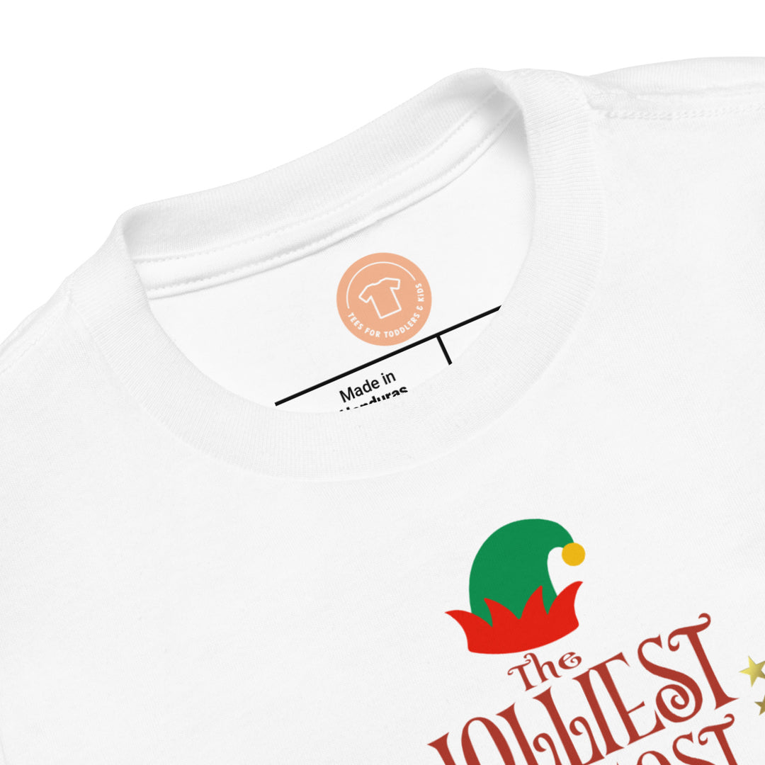 The Jolliest And Most Charming Of Elves. Short Sleeve T Shirts For Toddlers And Kids. - TeesForToddlersandKids -  t-shirt - christmas, holidays - the-jolliest-and-most-charming-of-elves-short-sleeve-t-shirts-for-toddlers-and-kids