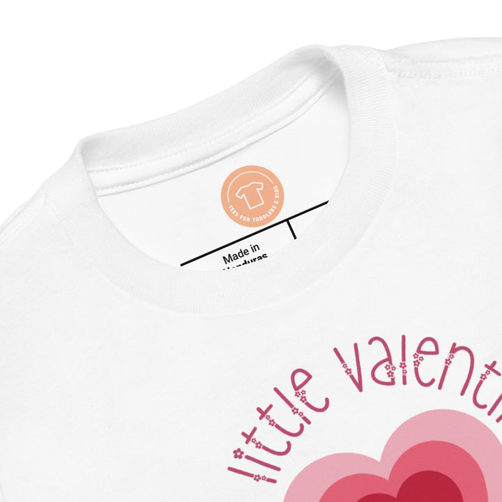 My Little Valentine Flowers Heart. Short Sleeve T Shirt For Toddler And Kids. - TeesForToddlersandKids -  t-shirt - holidays, Love - my-little-valentine-flowers-heart-short-sleeve-t-shirt-for-toddler-and-kids