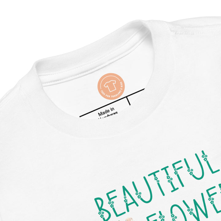 Beautiful Flower. Short Sleeve T Shirt For Toddler And Kids. - TeesForToddlersandKids -  t-shirt - seasons, summer - beautiful-flower-short-sleeve-t-shirt-for-toddler-and-kids