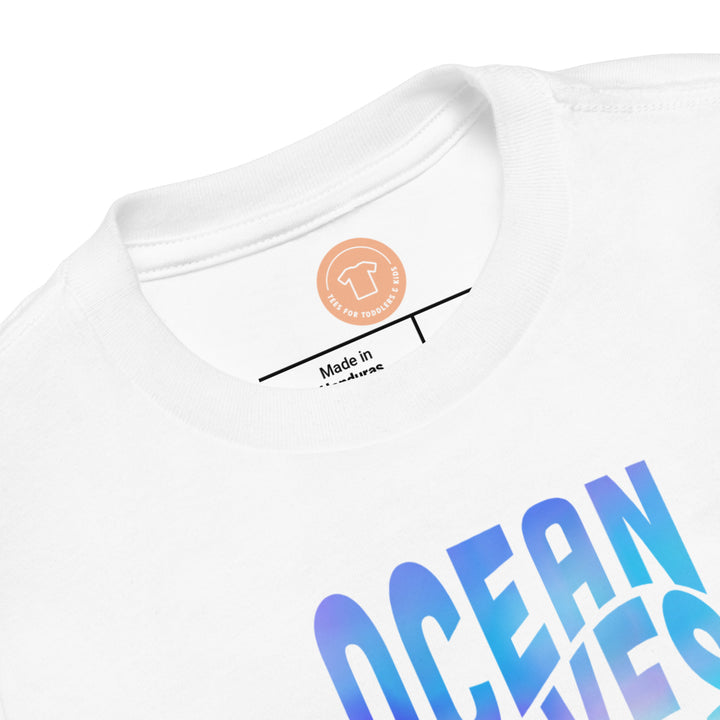 Ocean Waves. Short Sleeve T Shirt For Toddler And Kids. - TeesForToddlersandKids -  t-shirt - seasons, summer - ocean-waves-short-sleeve-t-shirt-for-toddler-and-kids