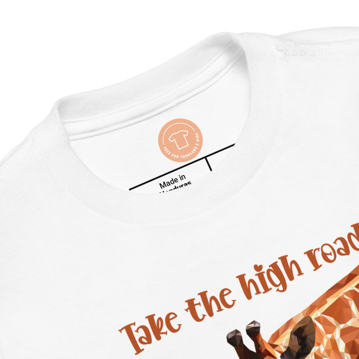 Take The High Road. Short Sleeve T Shirt For Toddler And Kids. - TeesForToddlersandKids -  t-shirt - seasons, summer - take-the-high-road-short-sleeve-t-shirt-for-toddler-and-kids