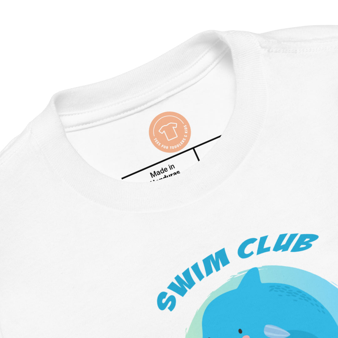 Swim Club. Short Sleeve T Shirt For Toddler And Kids. - TeesForToddlersandKids -  t-shirt - seasons, summer - swim-club-short-sleeve-t-shirt-for-toddler-and-kids