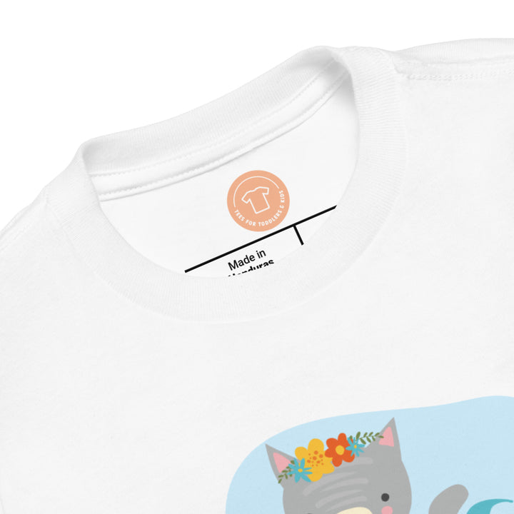 c cat. Short sleeve t-shirt for toddler and kids.