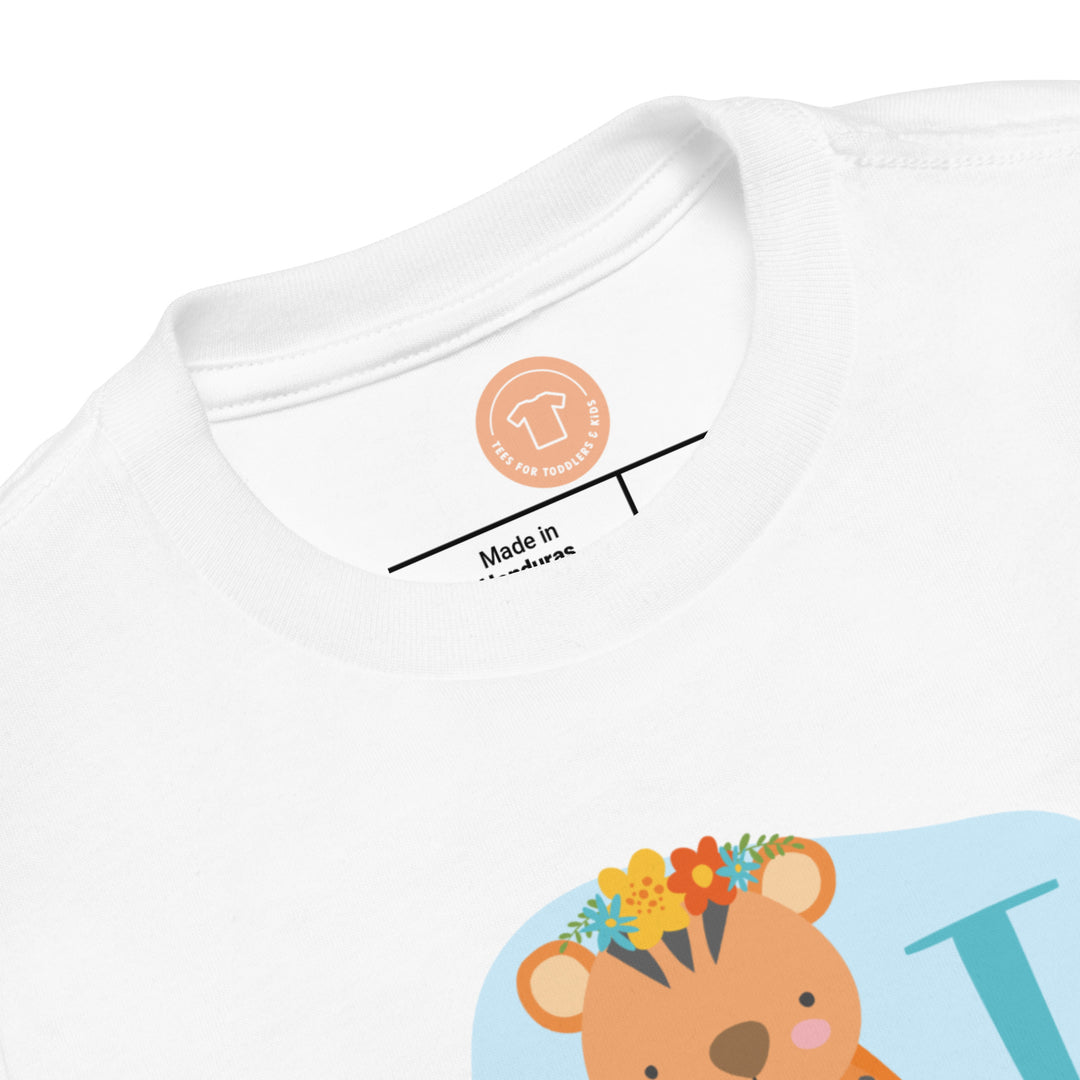 T Tiger. Short Sleeve T-shirt For Toddler And Kids.
