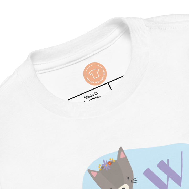 W Wombat. Short Sleeve T-shirt For Toddler And Kids.