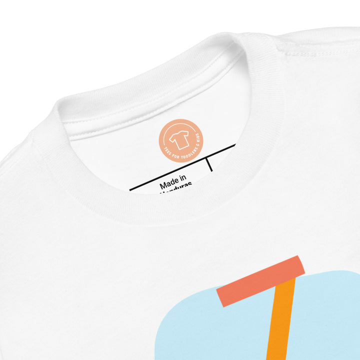 Z Letter Alphabet Orange On Light. Short Sleeve T-shirt For Toddler And Kids.