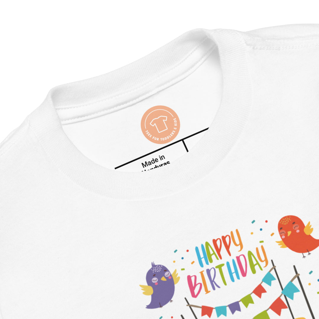 Happy Birthday. Short Sleeve T Shirt For Toddler And Kids. - TeesForToddlersandKids -  t-shirt - birthday - happy-birthday-short-sleeve-t-shirt-for-toddler-and-kids-13