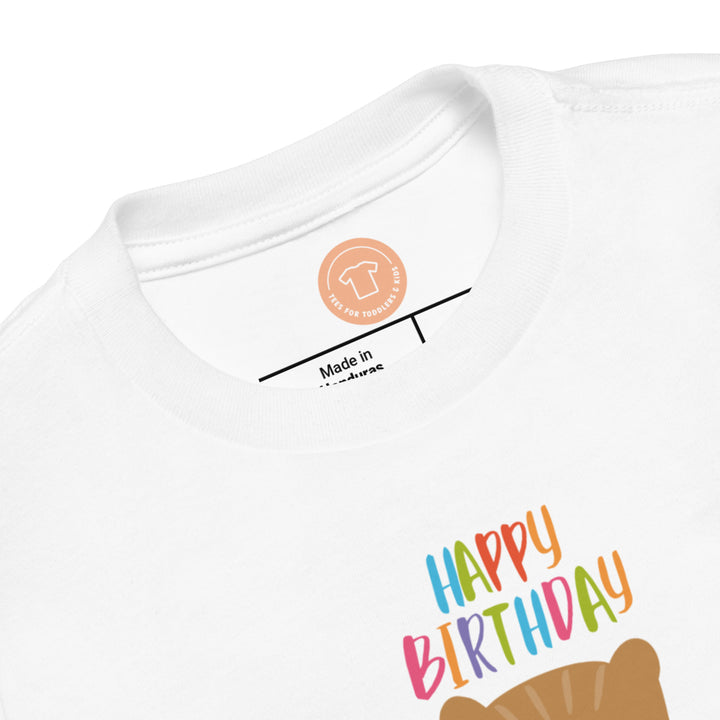 Happy Birthday. Short Sleeve T Shirt For Toddler And Kids. - TeesForToddlersandKids -  t-shirt - birthday - happy-birthday-short-sleeve-t-shirt-for-toddler-and-kids-12