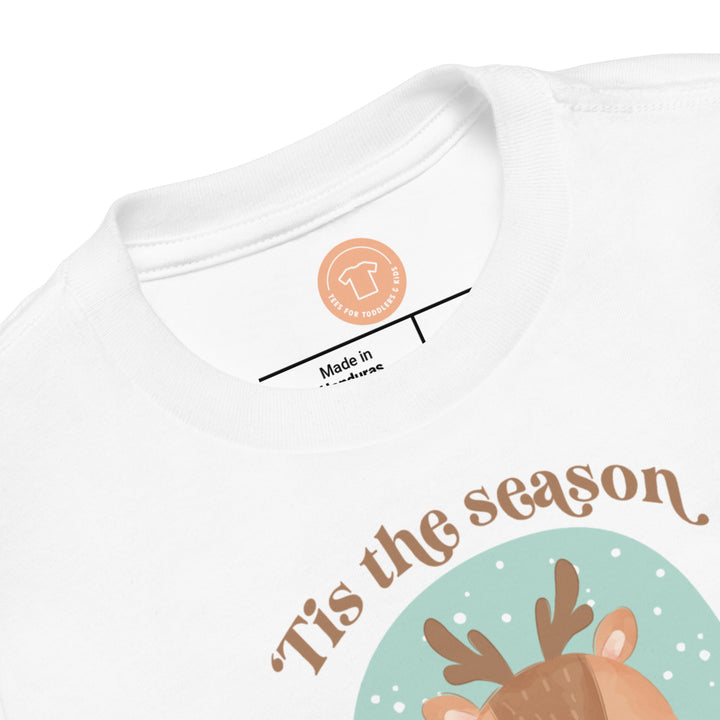 'Tis the season to be jolly 2. Short sleeve t shirt for toddler and kids. - TeesForToddlersandKids -  t-shirt - christmas, holidays - tis-ute-season-to-be-jolly-2-short-sleeve-t-shirt-for-toddler-and-kids