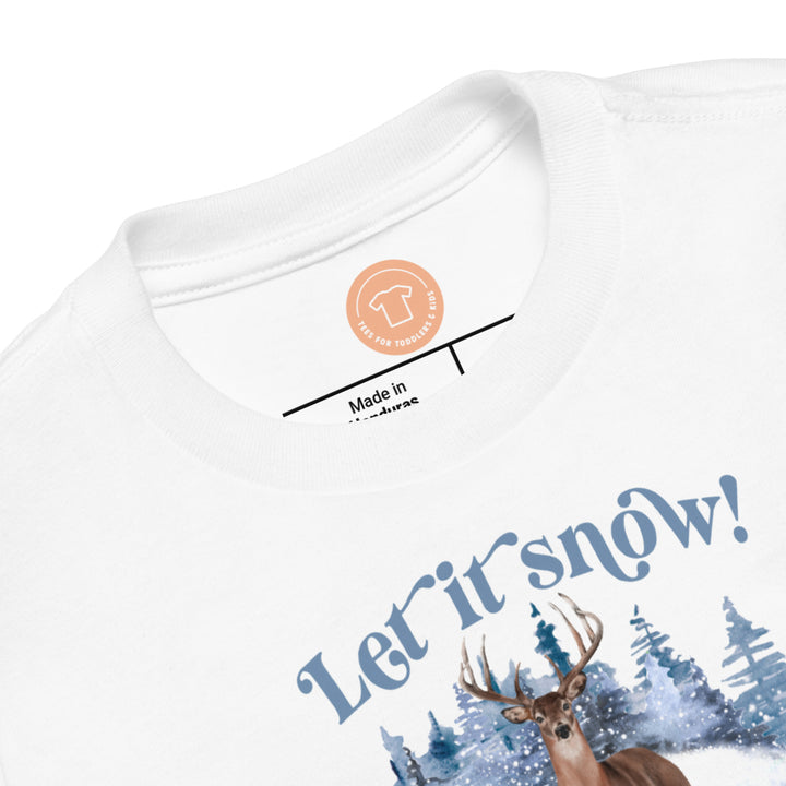 Let it snow! Short sleeve t-shirt for toddler and kids. - TeesForToddlersandKids -  t-shirt - christmas, holidays - let-it-snow-short-sleeve-t-shirt-for-toddler-and-kids