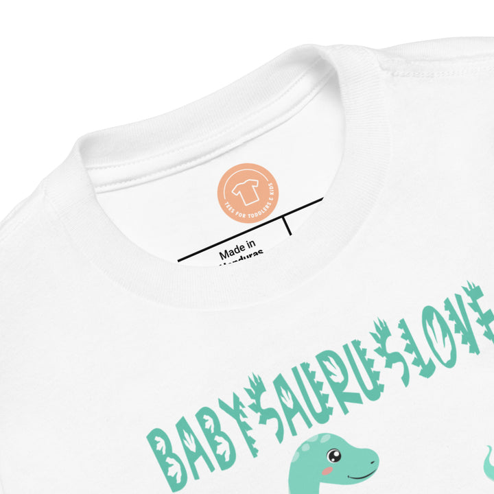 Babysauruslove. Short sleeve t-shirt for toddler and kids. - TeesForToddlersandKids -  t-shirt - dinos - babysauruslove-short-sleeve-t-shirt-for-toddler-and-kids