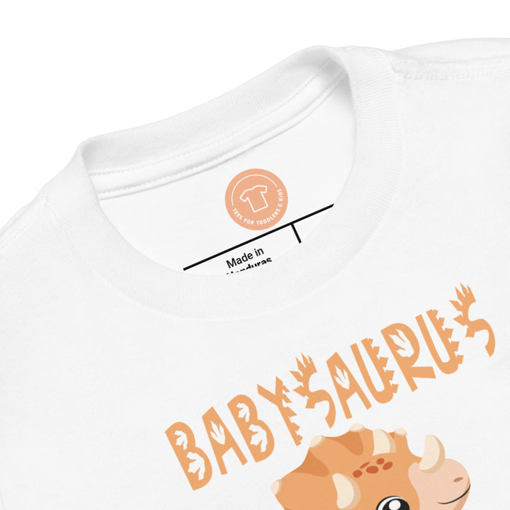 Babysaurus III. Short sleeve t-shirt for toddler and kids. - TeesForToddlersandKids -  t-shirt - dinos - babysaurus-short-sleeve-t-shirt-for-toddler-and-kids-1