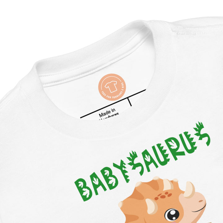 Babysaurus II. Short sleeve t-shirt for toddler and kids. - TeesForToddlersandKids -  t-shirt - dinos - babysaurus-ii-short-sleeve-t-shirt-for-toddler-and-kids