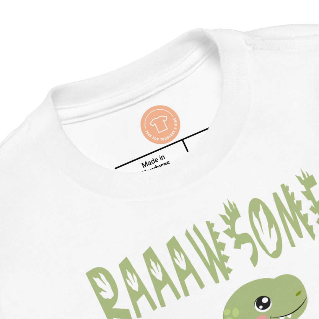 RAAWSOME. Short sleeve t-shirt for toddler and kids. - TeesForToddlersandKids -  t-shirt - dinos - toddler-short-sleeve-tee