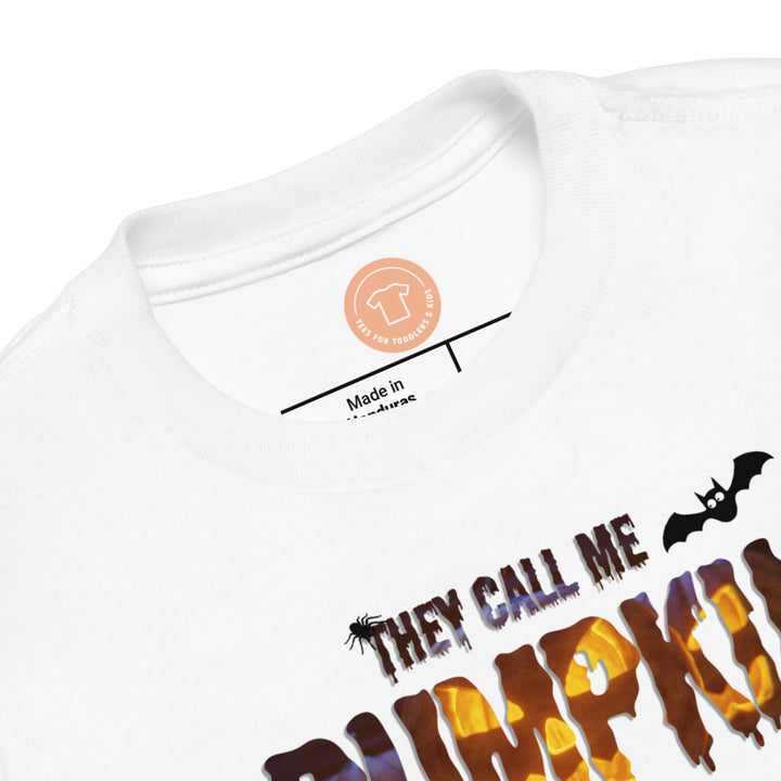 They call me pumpkin.           Halloween shirt toddler. Trick or treat shirt for toddlers. Spooky season. Fall shirt kids.