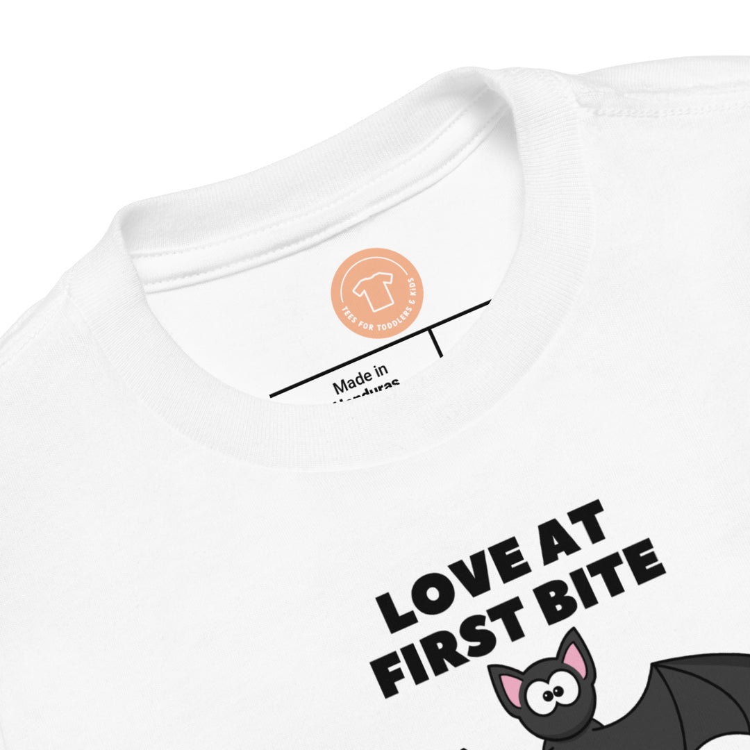 Love at first bite.           Halloween shirt toddler. Trick or treat shirt for toddlers. Spooky season. Fall shirt kids.
