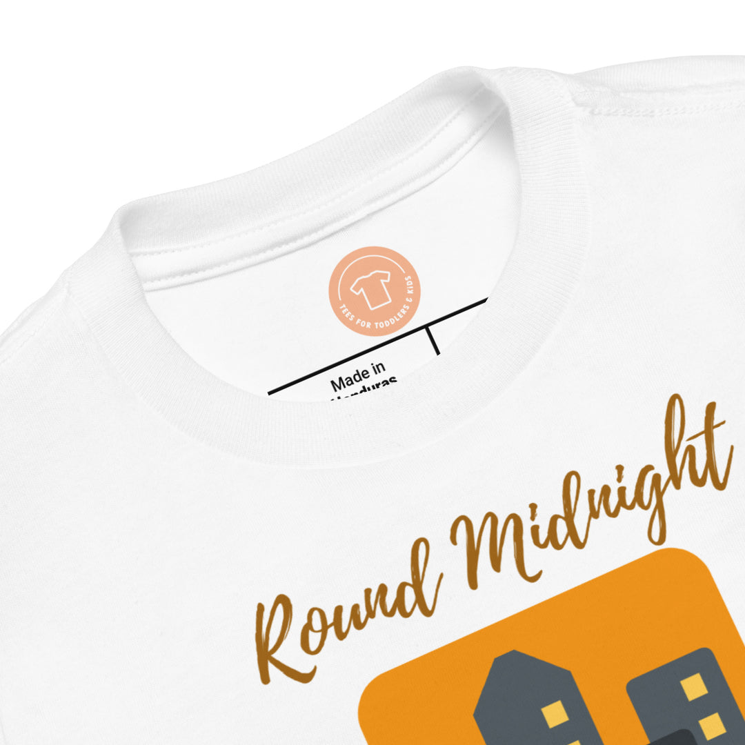 Round midnight. Short sleeve t shirt for toddler and kids. - TeesForToddlersandKids -  t-shirt - jazz - round-midnight-short-sleeve-t-shirt-for-toddler-and-kids-the-jazz-series