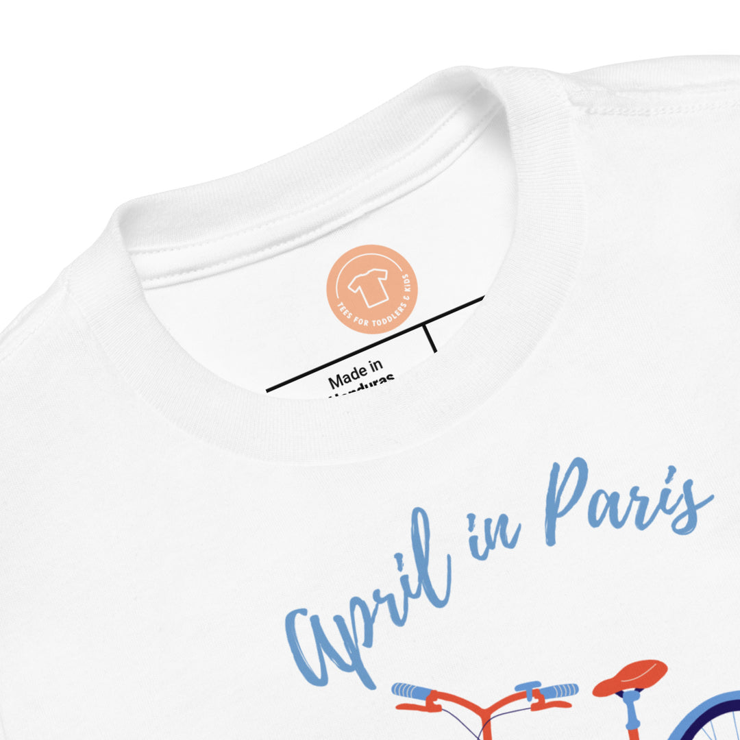 April in Paris. Short sleeve t shirt for toddler and kids. - TeesForToddlersandKids -  t-shirt - jazz - april-in-paris-short-sleeve-t-shirt-for-toddler-and-kids-the-jazz-series