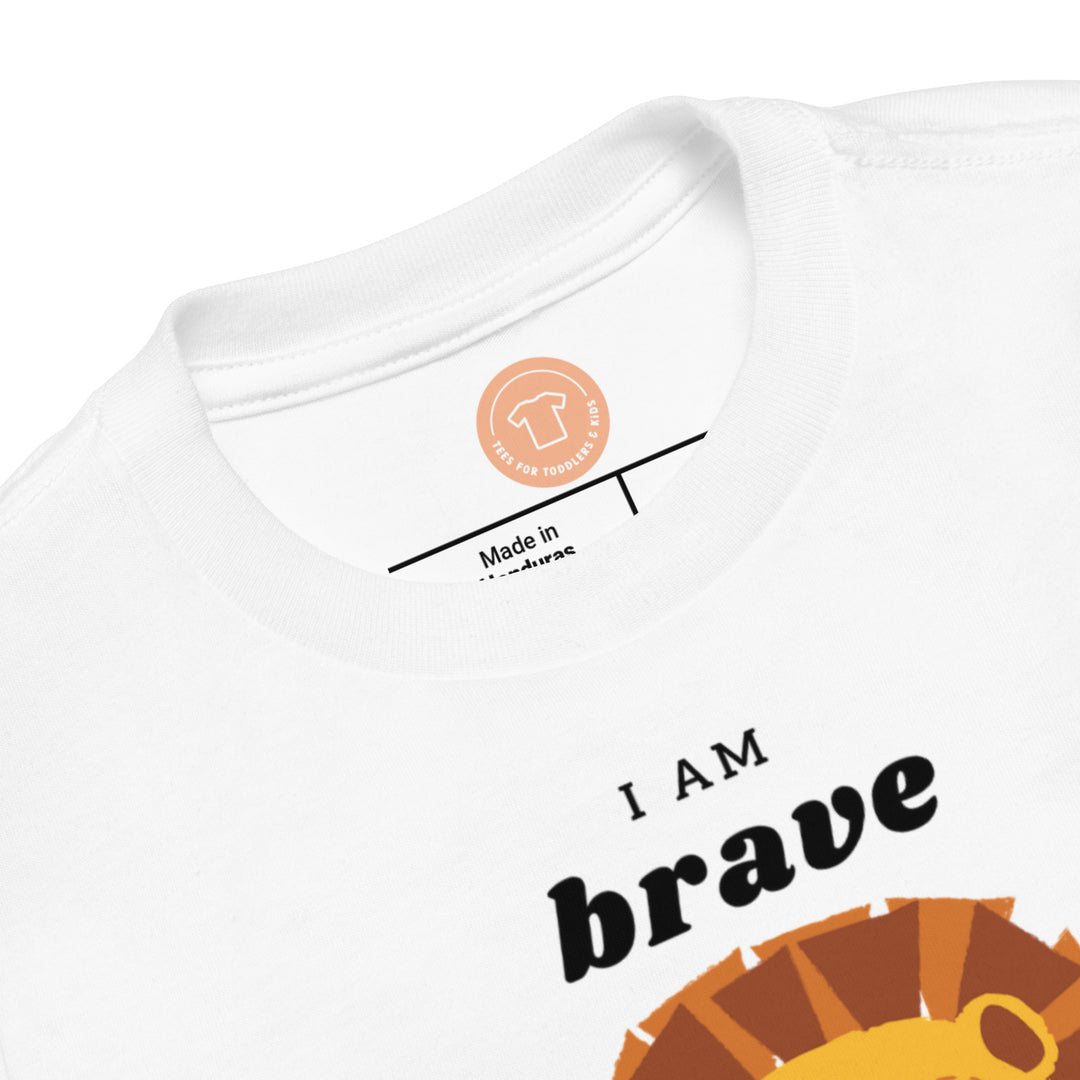 I am brave. Short sleeve t shirt for toddler and kids. - TeesForToddlersandKids -  t-shirt - positive - i-am-brave-short-sleeve-t-shirt-for-toddler-and-kids
