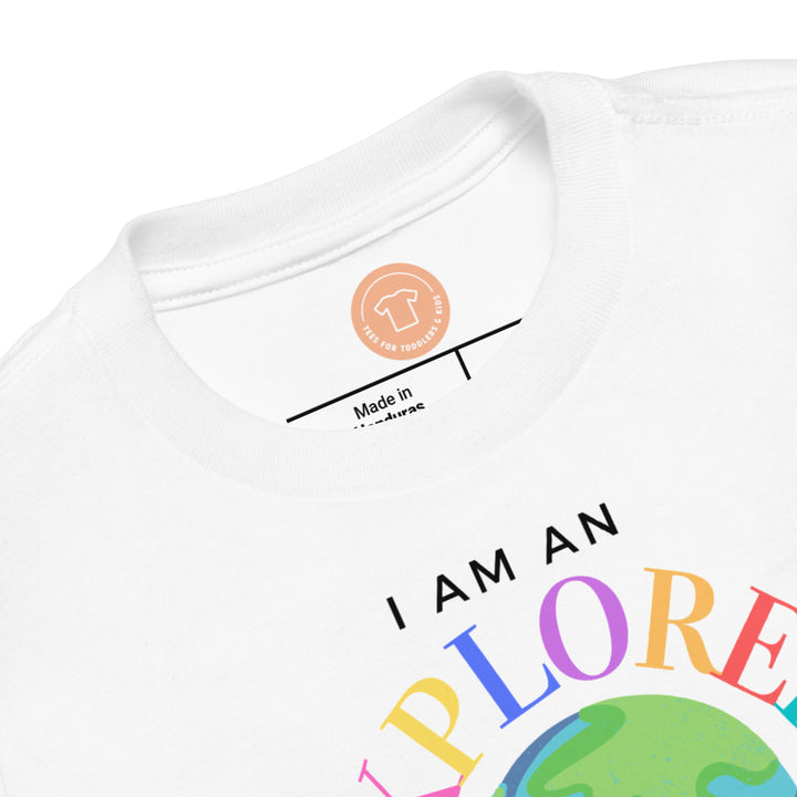 I am an explorer. Short sleeve t shirt for toddler and kids. - TeesForToddlersandKids -  t-shirt - positive - i-am-an-explorer-short-sleeve-t-shirt-for-toddler-and-kids