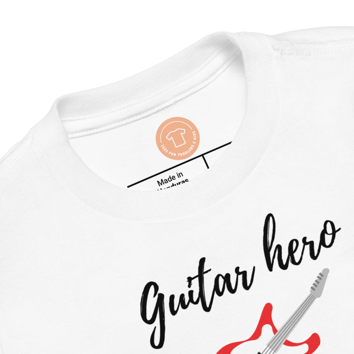 Guitar hero. Short sleeve t shirt for toddler or kids. - TeesForToddlersandKids -  t-shirt - seasons, summer - guitar-hero-short-sleeve-t-shirt-for-toddler-or-kids