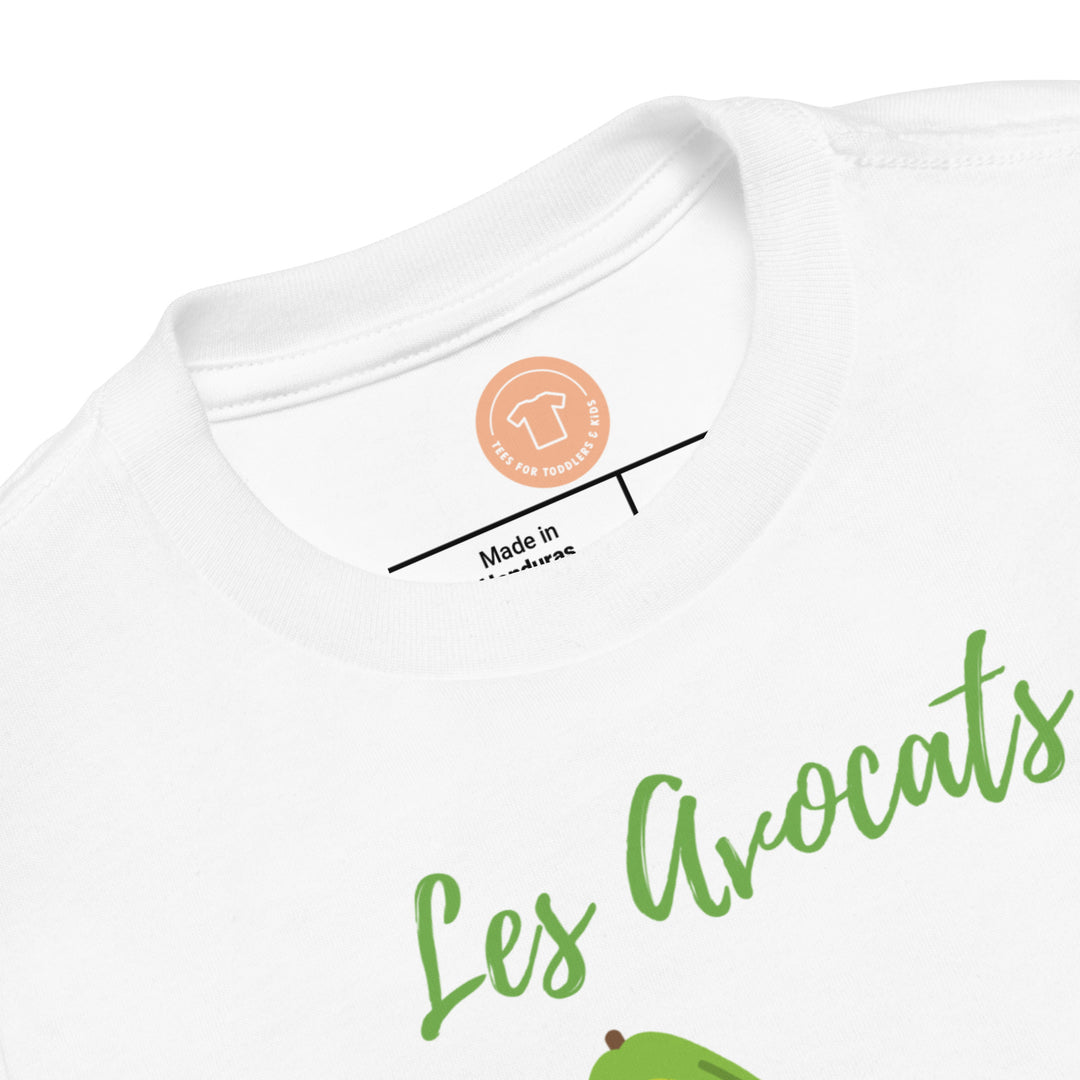 Les Avocats. Short sleeve t shirt for toddler and kids. - TeesForToddlersandKids -  t-shirt - seasons, summer - lea-avocats-short-sleeve-t-shirt