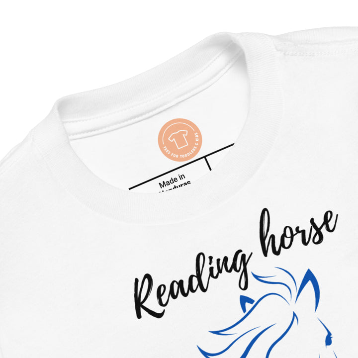 Reading horse. Short sleeve t shirt for toddler and kids. - TeesForToddlersandKids -  t-shirt - seasons, summer - reading-horse-short-sleeve-t-shirt