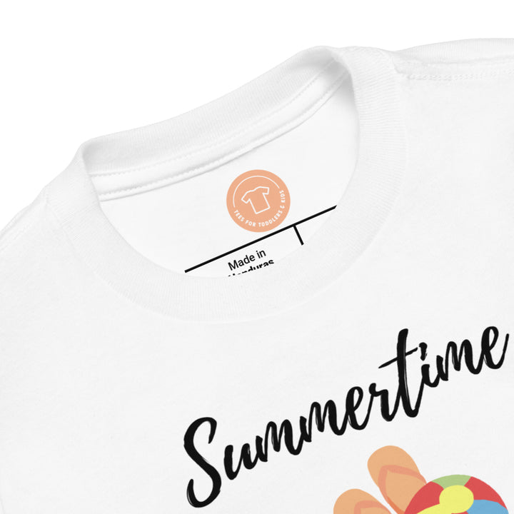 Summertime and the living is easy II. Short sleeve t shirt for toddler and kids. - TeesForToddlersandKids -  t-shirt - seasons, summer - summertime-nad-the-living-is-easy