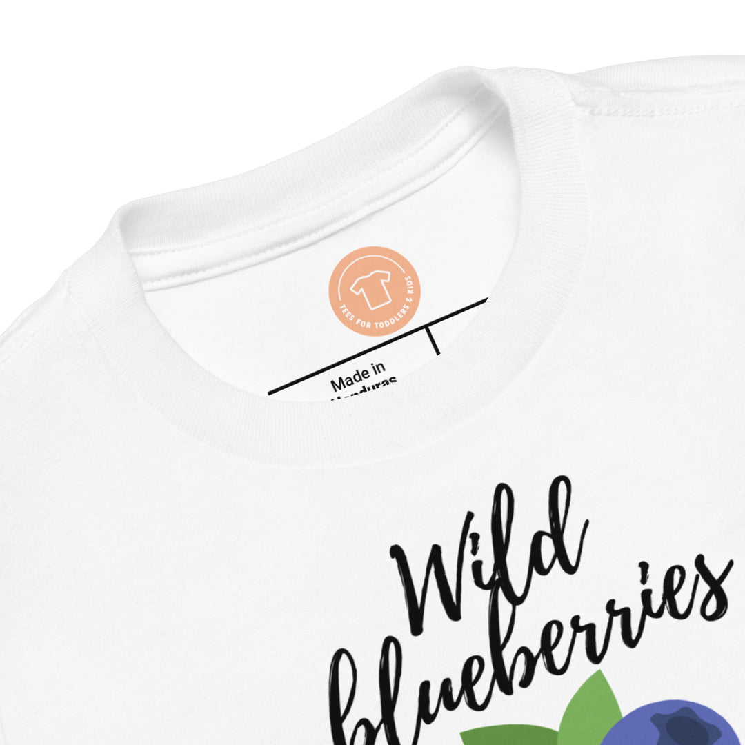 Wild blueberries. Short sleeve t shirt for toddler and kids. - TeesForToddlersandKids -  t-shirt - seasons, summer - wild-blueberries-short-sleeve-t-shirt