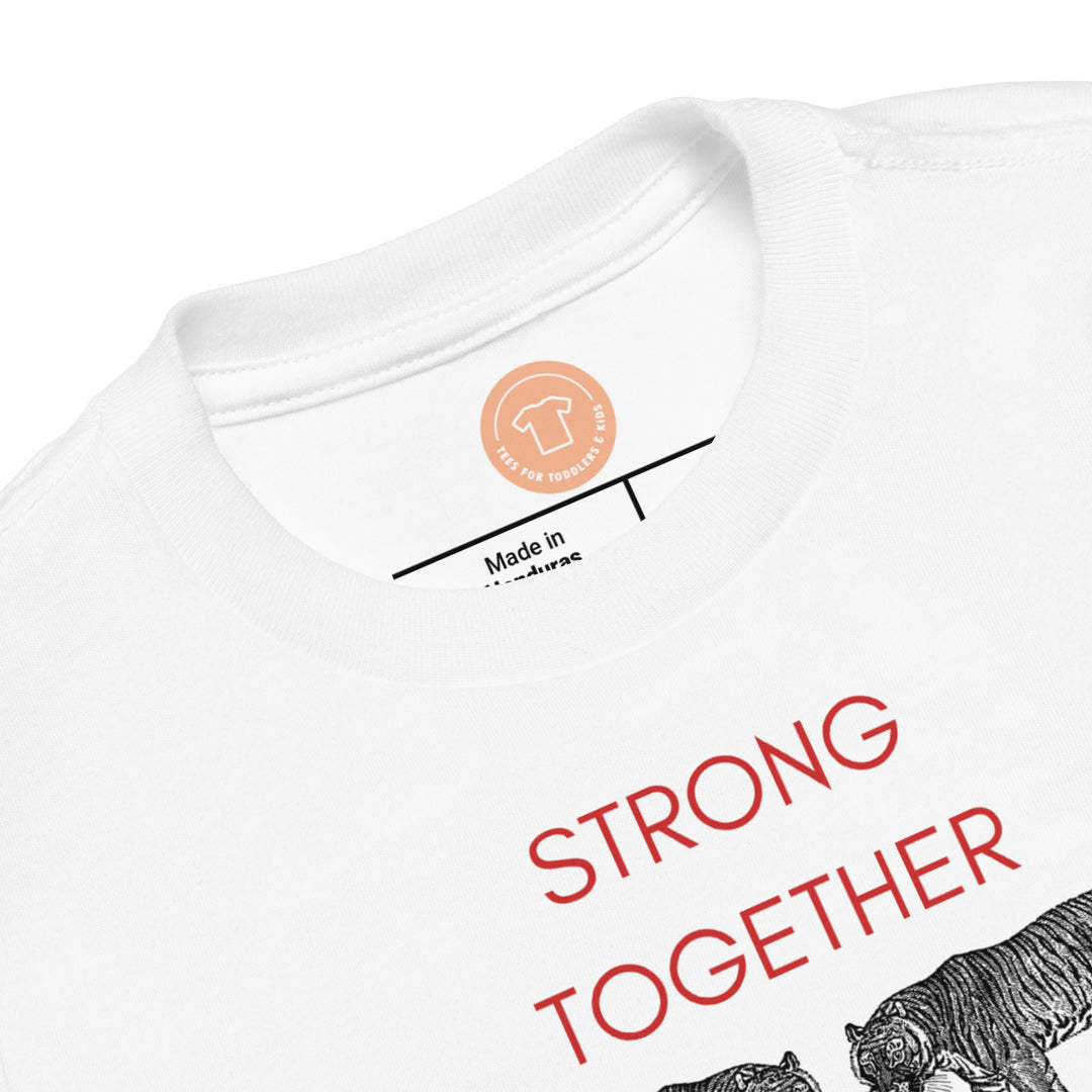 Strong together. Girl power t-shirts for Toddlers and Kids.