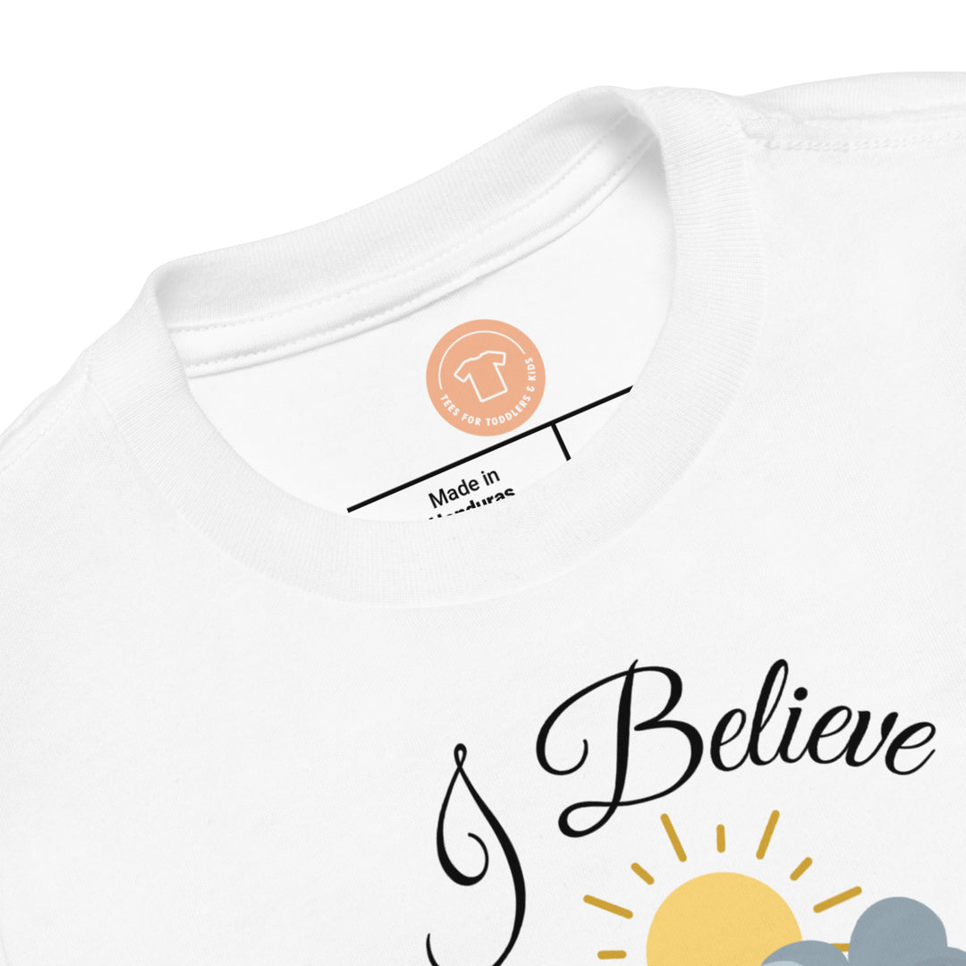 I Belive. Gospel song graphic t shirt for toddlers and kids.