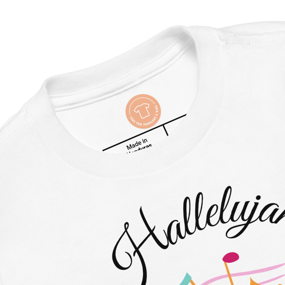 Hallelujah. Gospel song graphic t shirt for toddlers and kids.