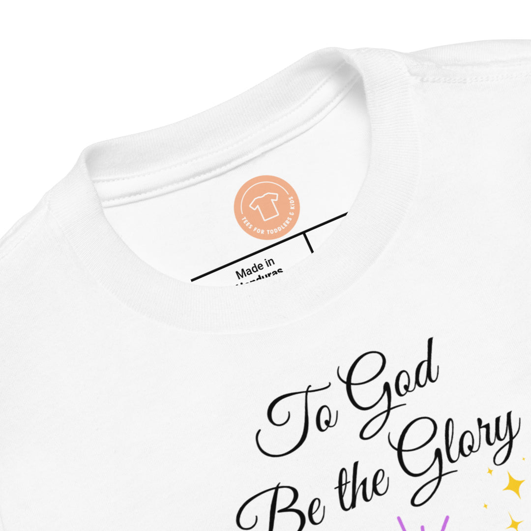 To God Be the Glory. Gospel song graphic t shirt for toddlers and kids.