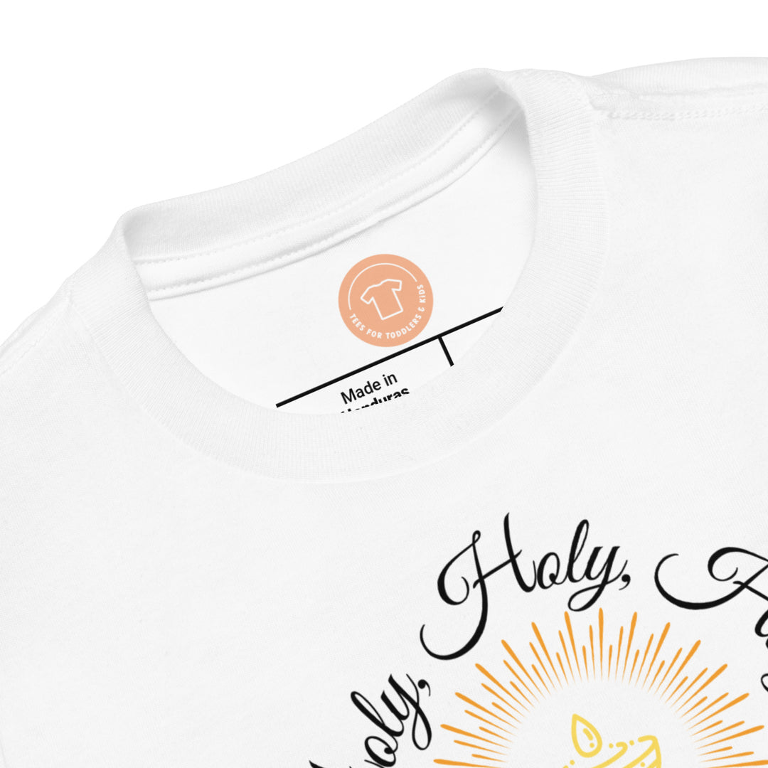 Holy, holy, holy. Gospel song graphic t shirt for toddlers and kids.