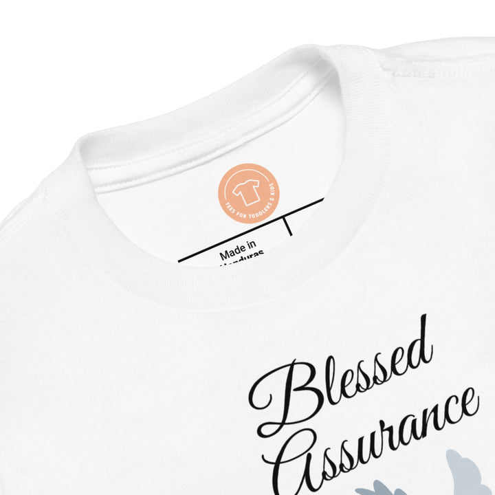 Blessed Assurance. Gospel song graphic t shirt for toddlers and kids.